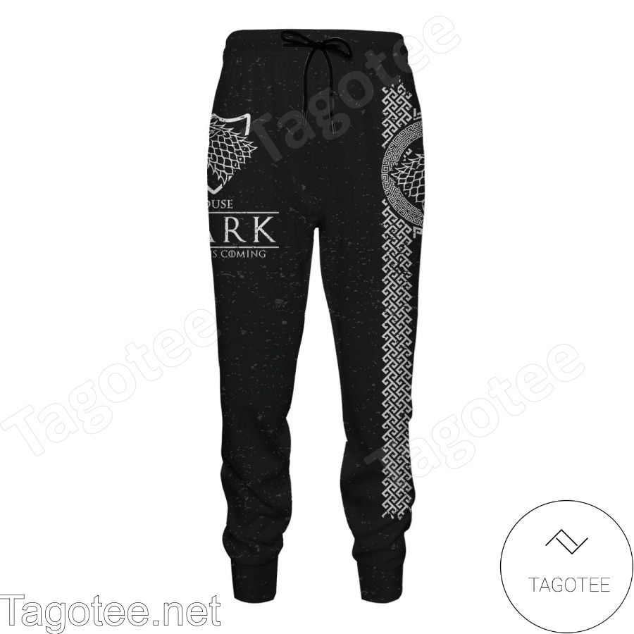 House Stark Winter Is Coming Game Of Thrones Black Pants