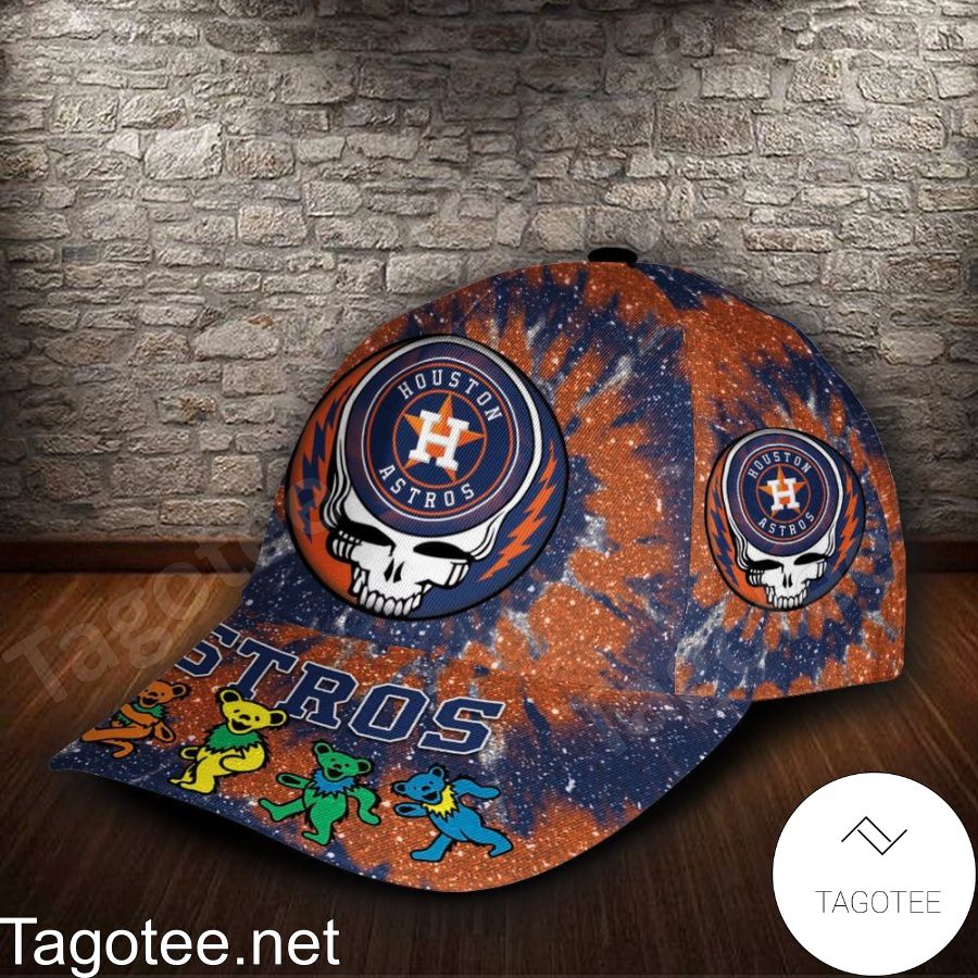 Houston Astros & Grateful Dead Band MLB Custom Name Personalized Cap b