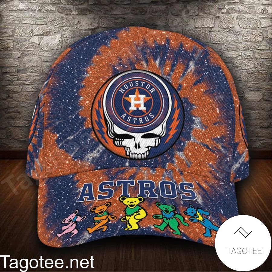 Houston Astros & Grateful Dead Band MLB Custom Name Personalized Cap