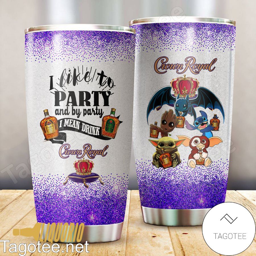 I Like To Party Crown Royal Tumbler
