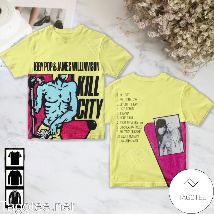 Iggy Pop And James Williamson Kill City Album Cover Shirt
