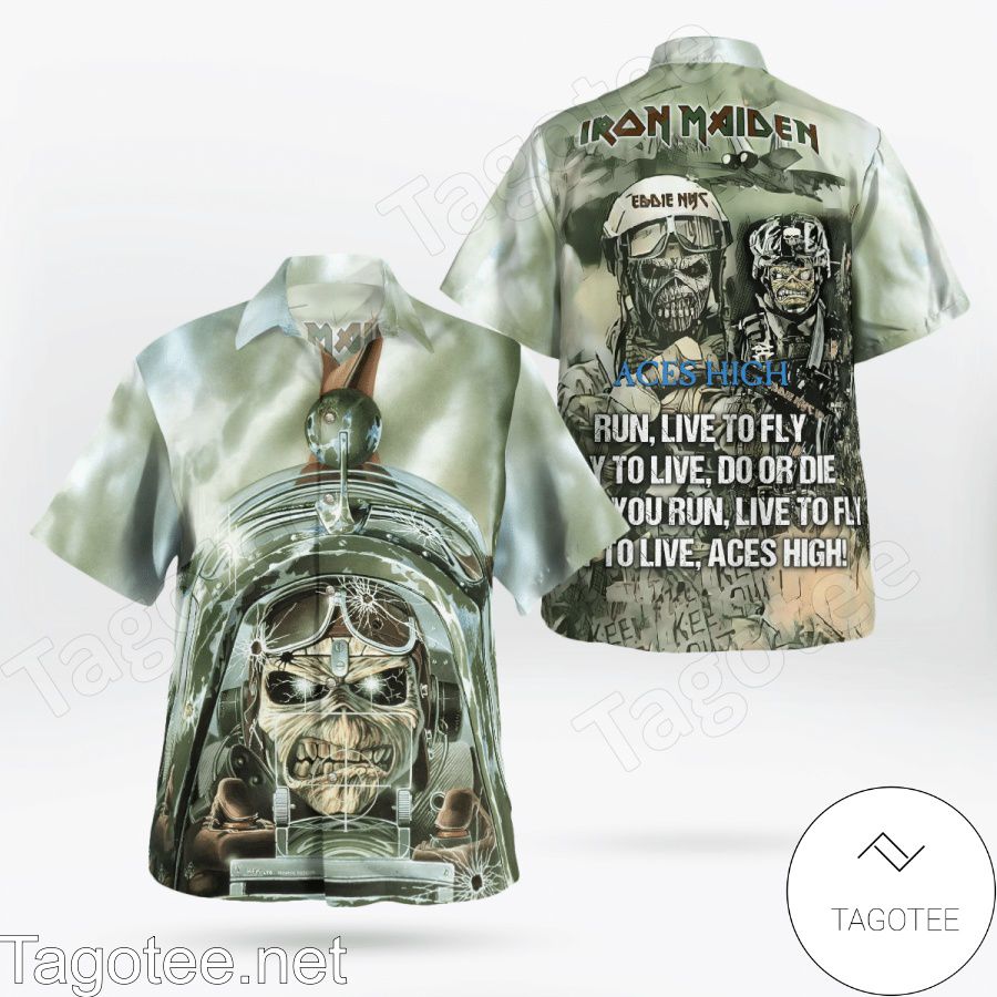 Iron Maiden Aces High Hawaiian Shirt