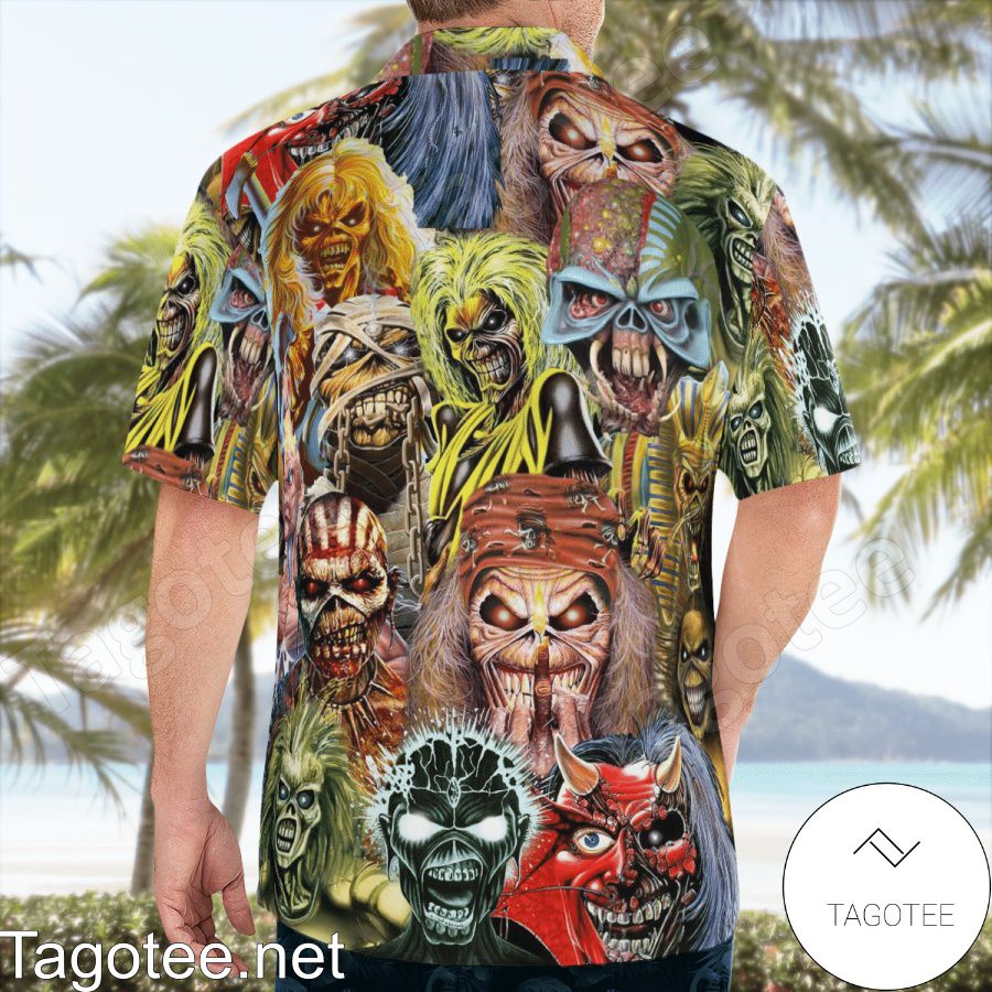 Iron Maiden Big Fan Eddie Hawaiian Shirt - Tagotee