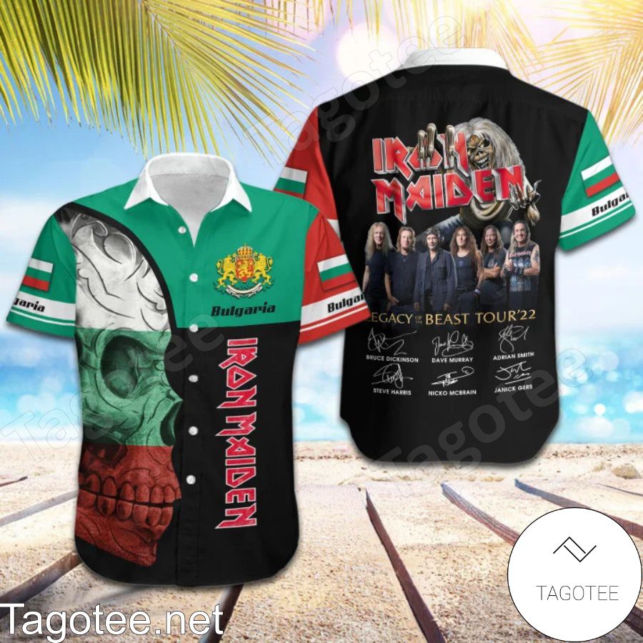 Iron Maiden Bulgaria Legacy of the Beast World Tour 2022 Hawaiian Shirt