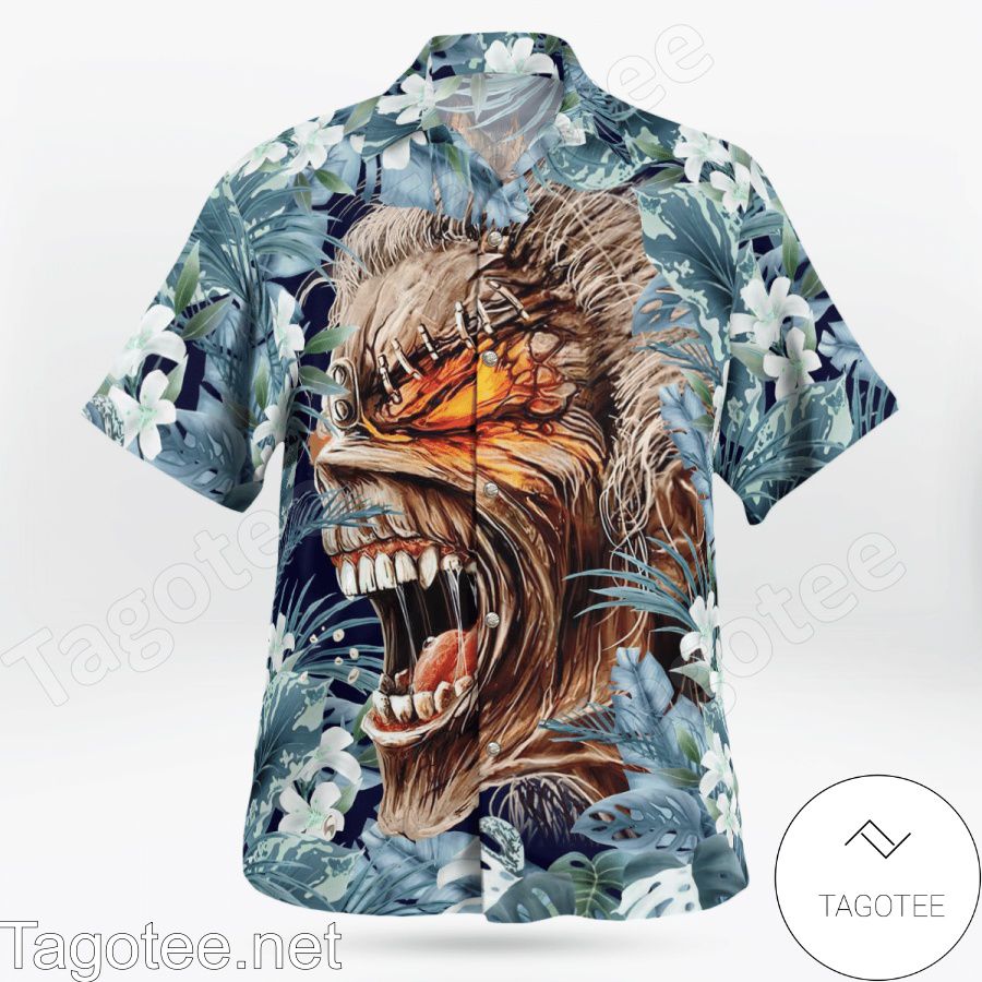 Iron Maiden Heavy Mental Tropical Hawaiian Shirt b