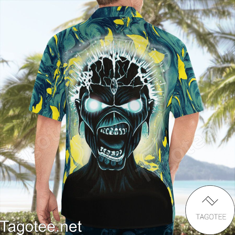 Iron Maiden Heavy Metal Band Hawaiian Shirt a