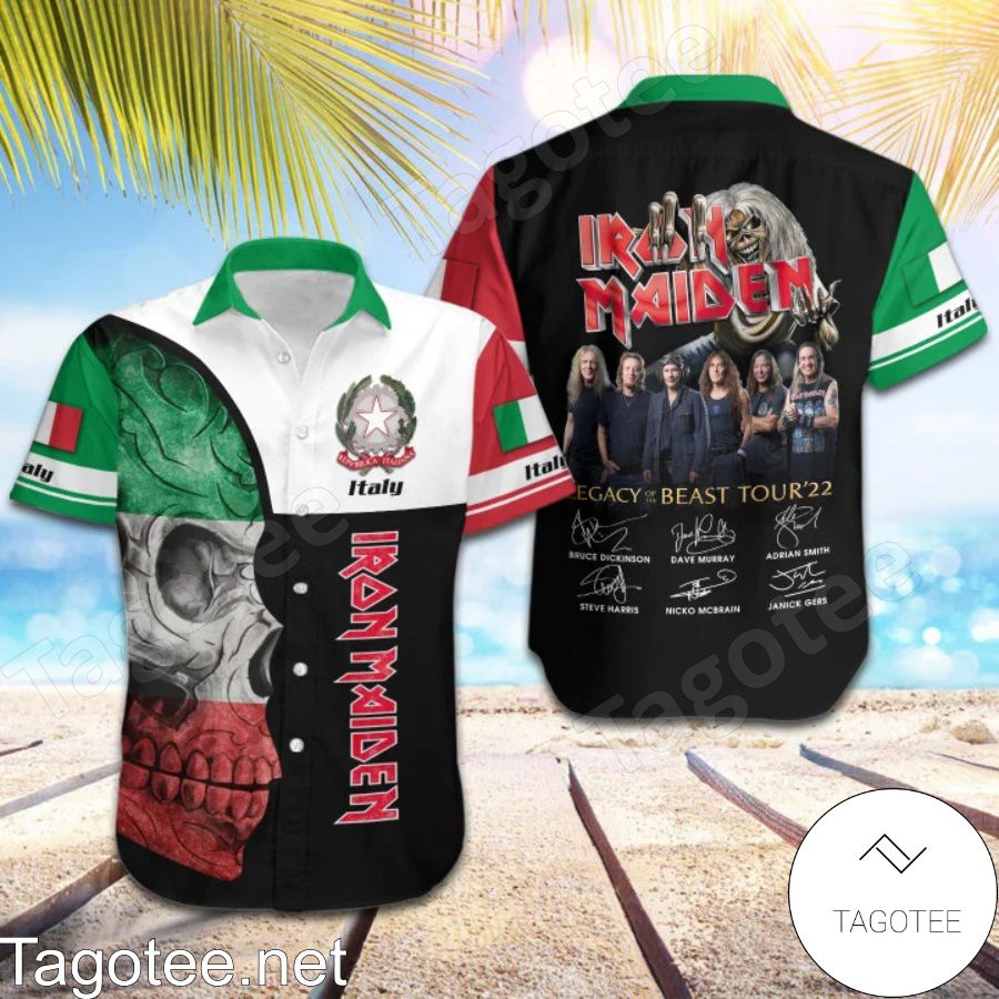 Iron Maiden Italy Legacy of the Beast World Tour 2022 Hawaiian Shirt
