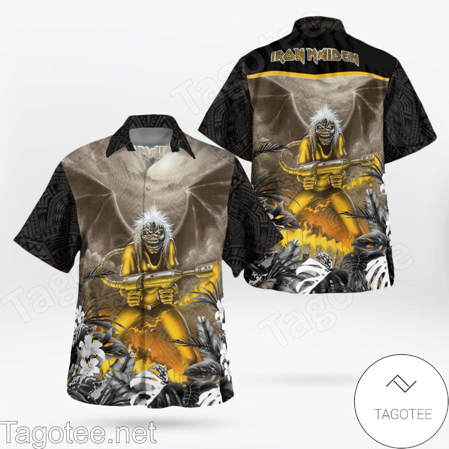 Iron Maiden Love Is Like A Hurricane Hawaiian Shirt