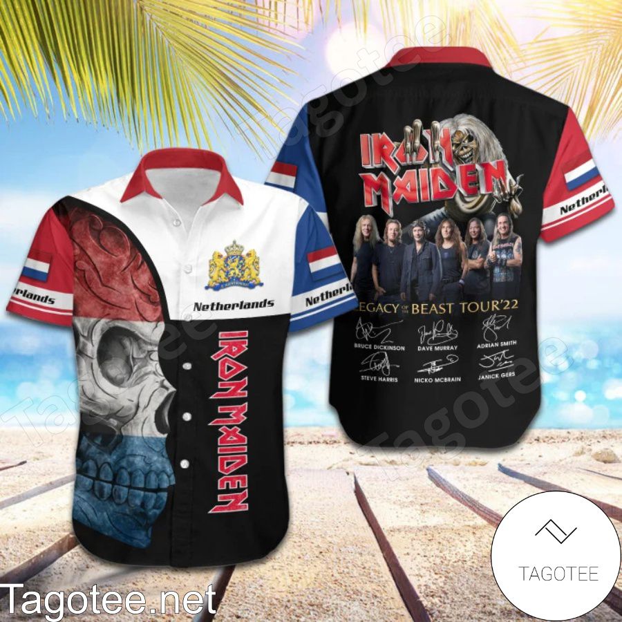 Iron Maiden Netherlands Legacy of the Beast World Tour 2022 Hawaiian Shirt