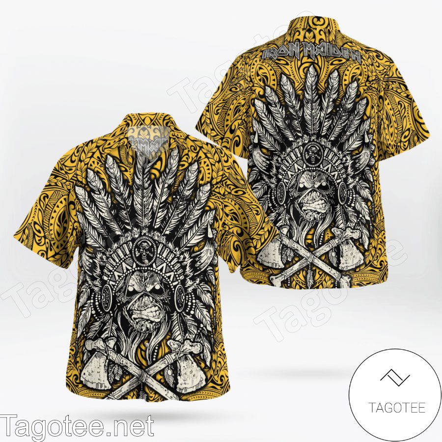 Iron Maiden Special Heavy Mental Tribal Hawaiian Shirt