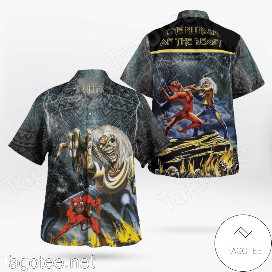 Iron Maiden The Number Of The Beast (1982) Hawaiian Shirt
