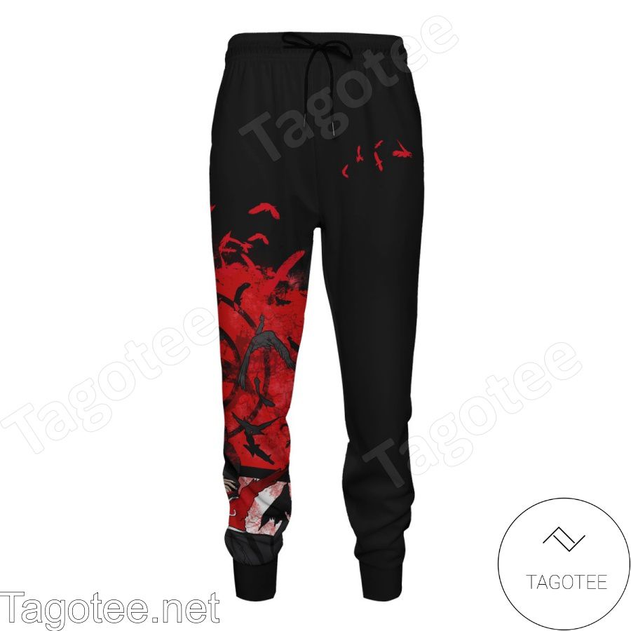 Only For Fan Itachi Summoning Crow Anime Naruto Pants