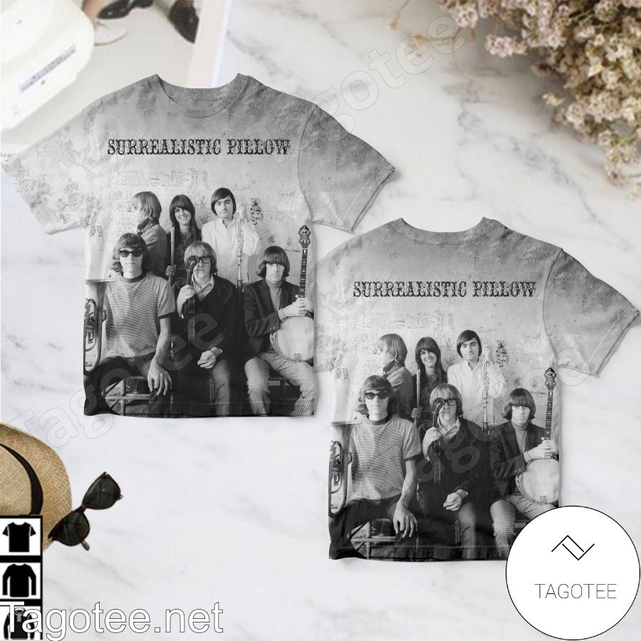 Jefferson Airplane Surrealistic Pillow Album Cover Grey Shirt