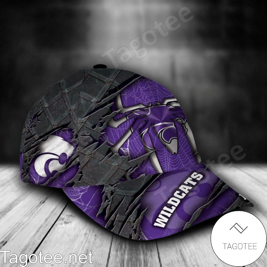 Kansas State Wildcats Spiderman NCAA Personalized Cap a