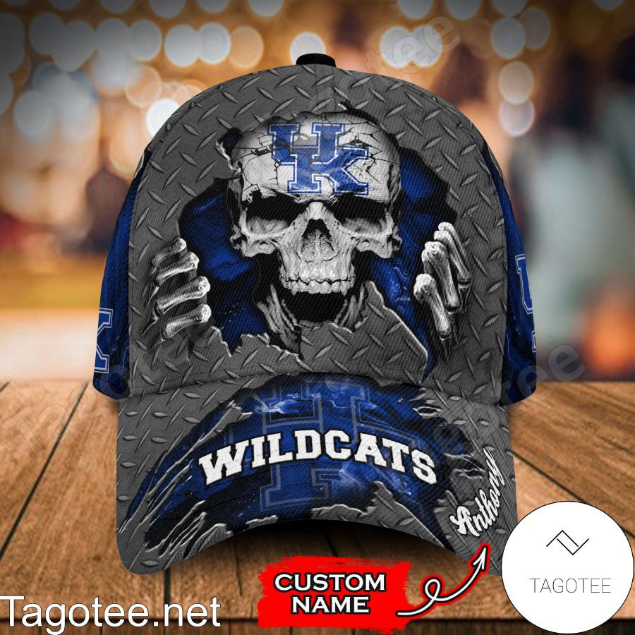 Kentucky Wildcats SKULL NCAA Personalized Cap