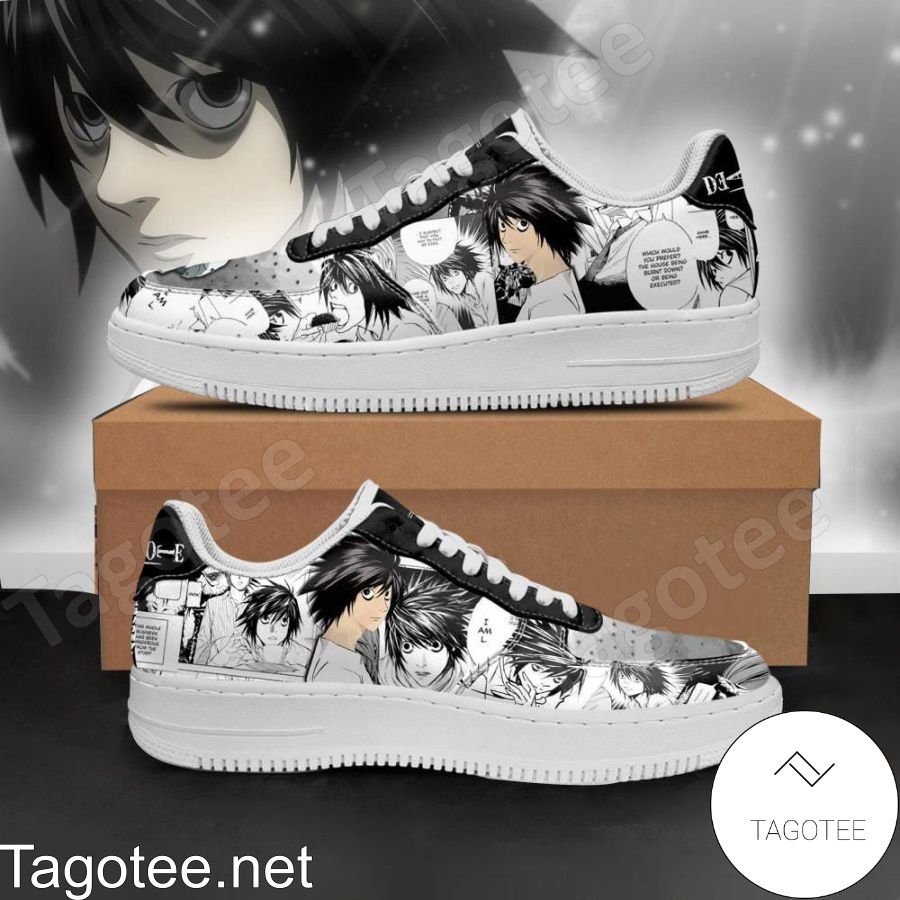 L Lawliet Death Note Anime Air Force Shoes