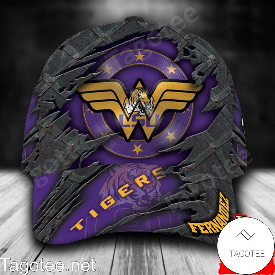 LSU Tigers Wonder Woman NCAA Personalized Cap