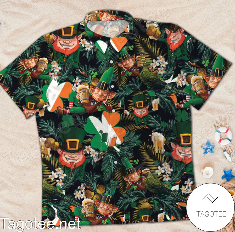 Leprechaun Saint Patrick's Day Hawaiian Shirt