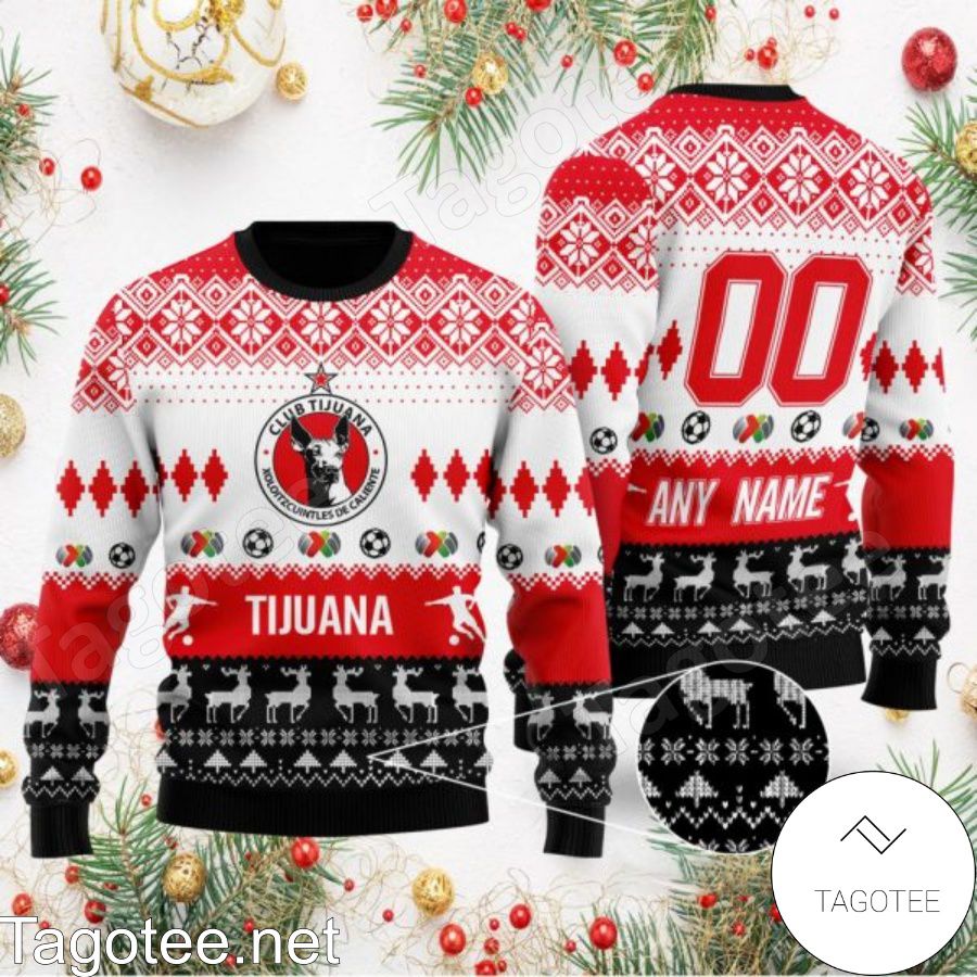 Liga MX Club Tijuana Ugly Christmas Sweater