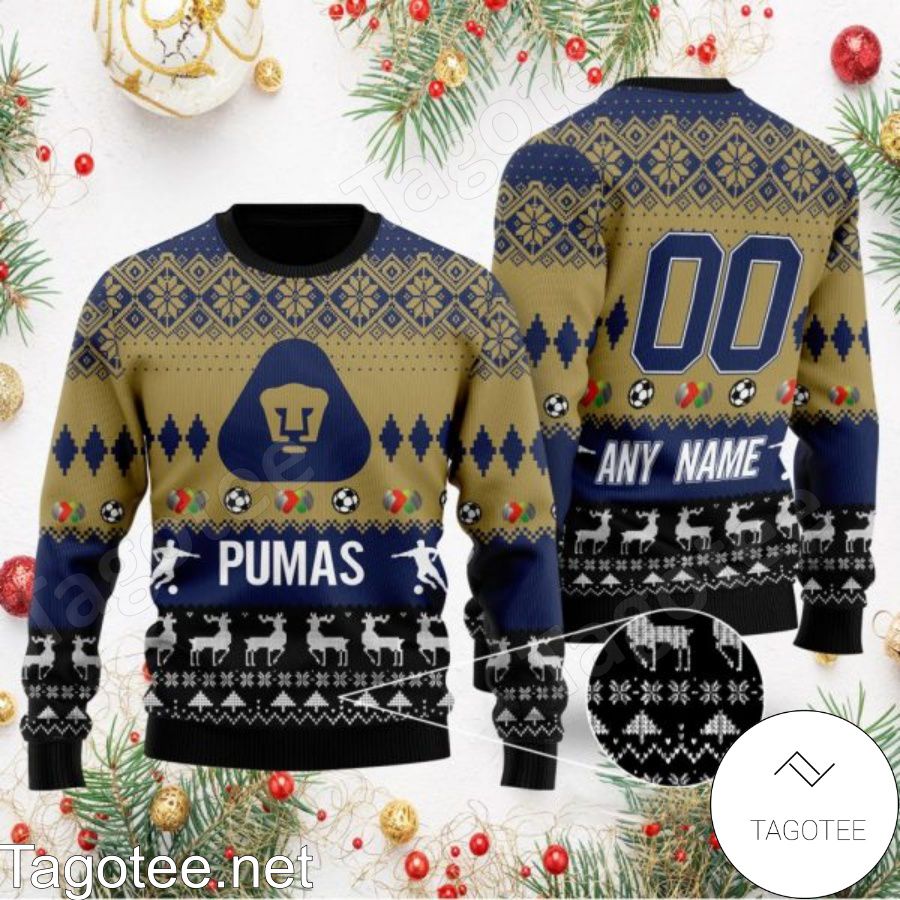 Liga MX Pumas UNAM Ugly Christmas Sweater