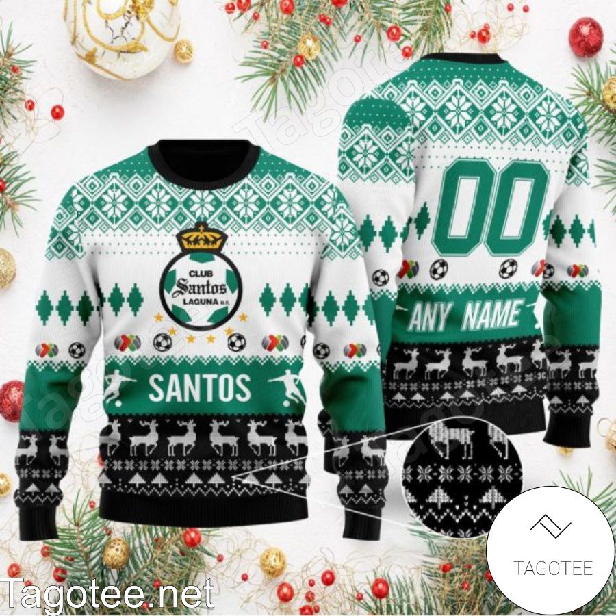 Liga MX Santos Laguna Ugly Christmas Sweater