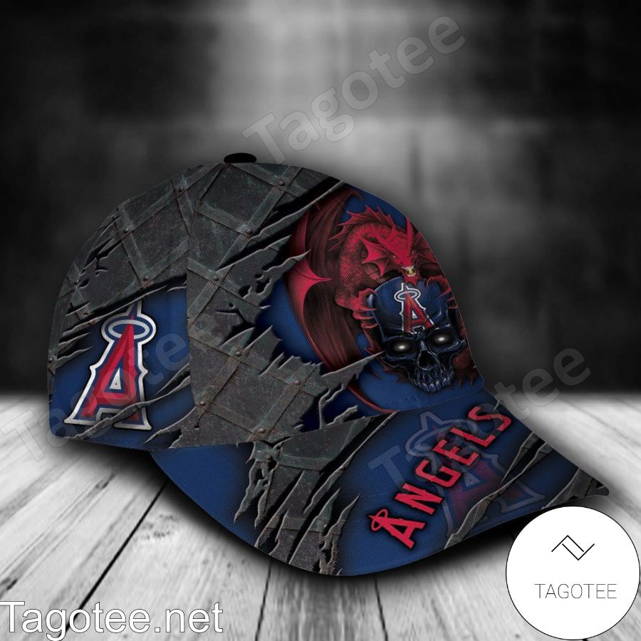Los Angeles Angels Crack 3D MLB Custom Name Personalized Cap a