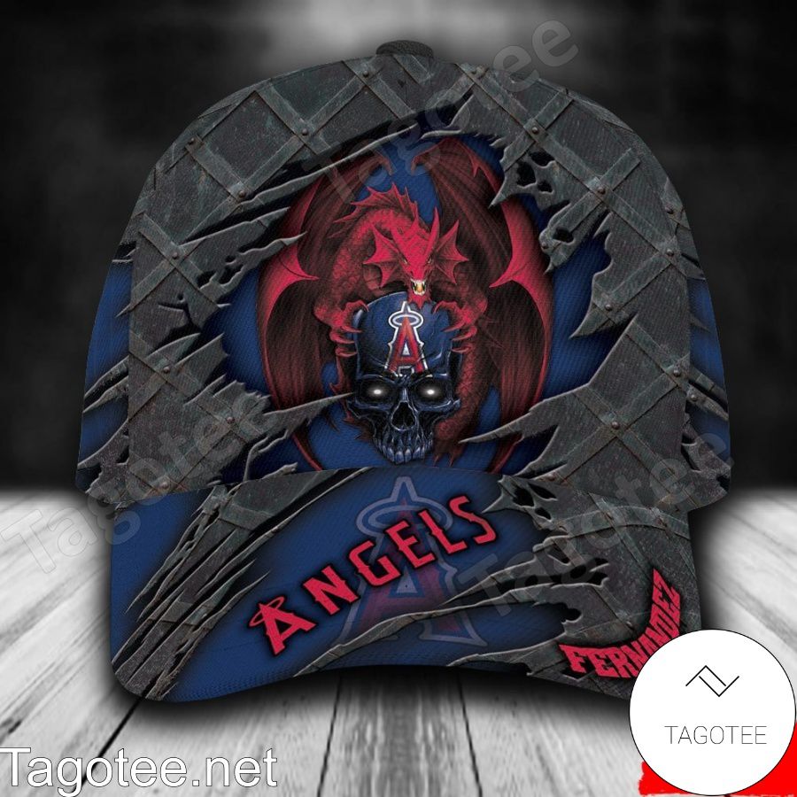 Los Angeles Angels Crack 3D MLB Custom Name Personalized Cap