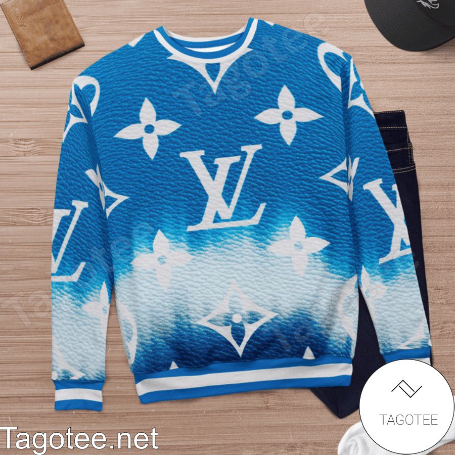 Louis Vuitton Escale Neverfull Blue Tie Dye Sweater c