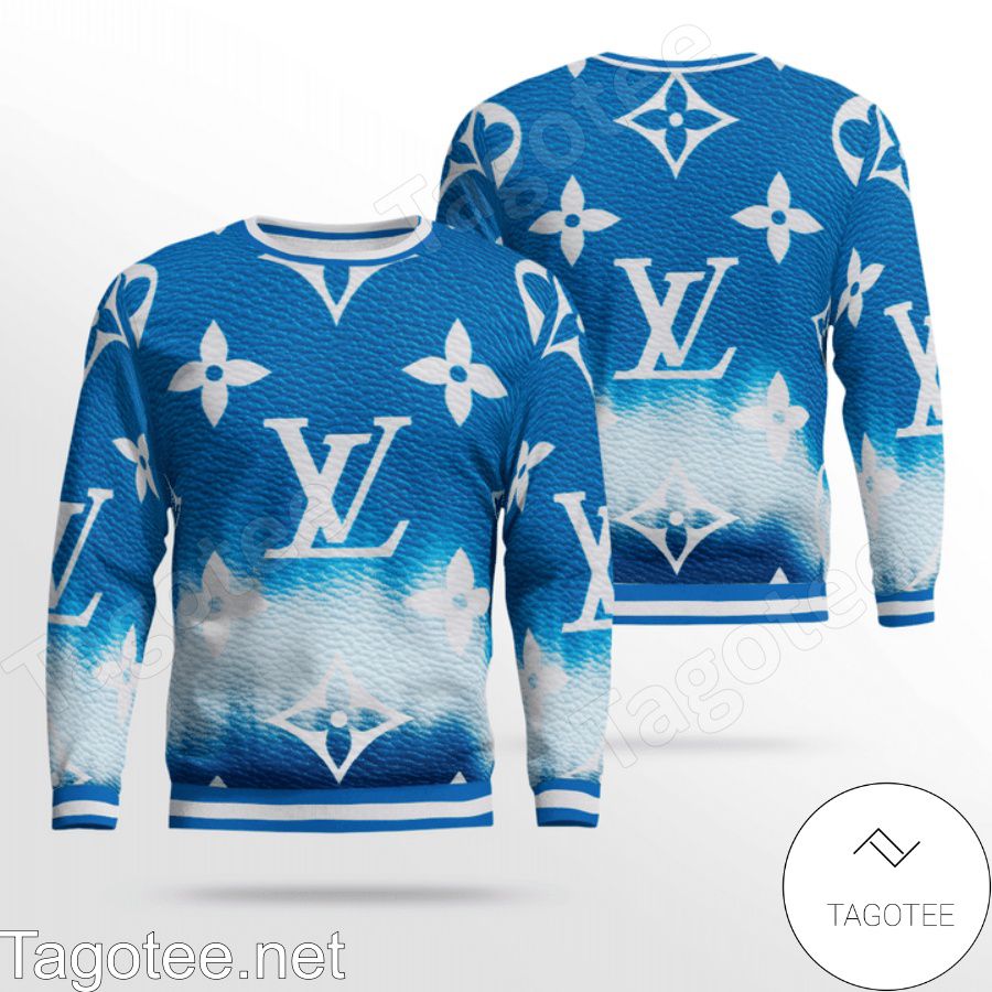 Louis Vuitton Escale Neverfull Blue Tie Dye Sweater