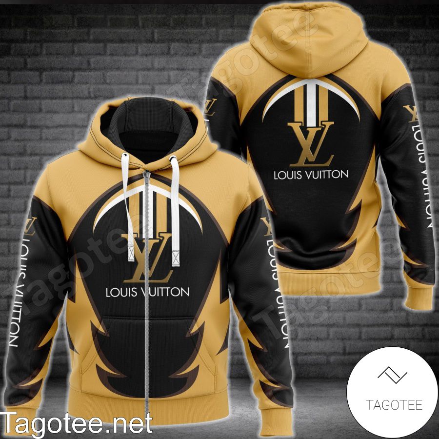 Personalized Louis Vuitton Lv Logo Black And Yellow Hoodie And Pants -  Tagotee