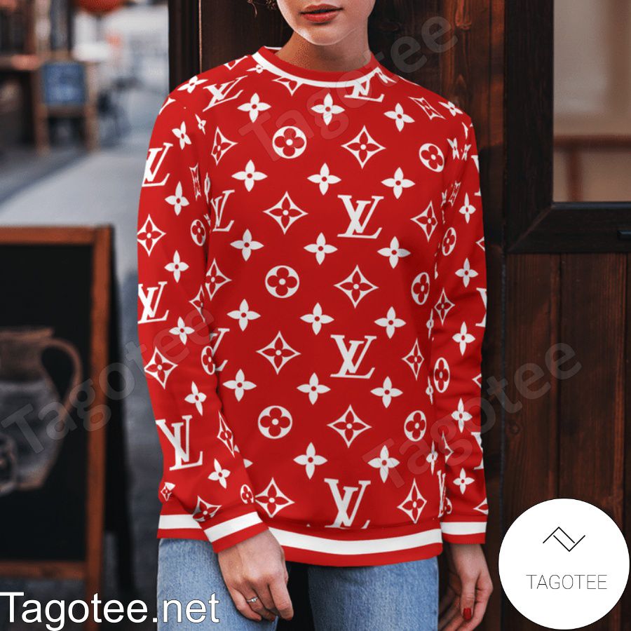 Louis Vuitton Monogram Red Sweater b