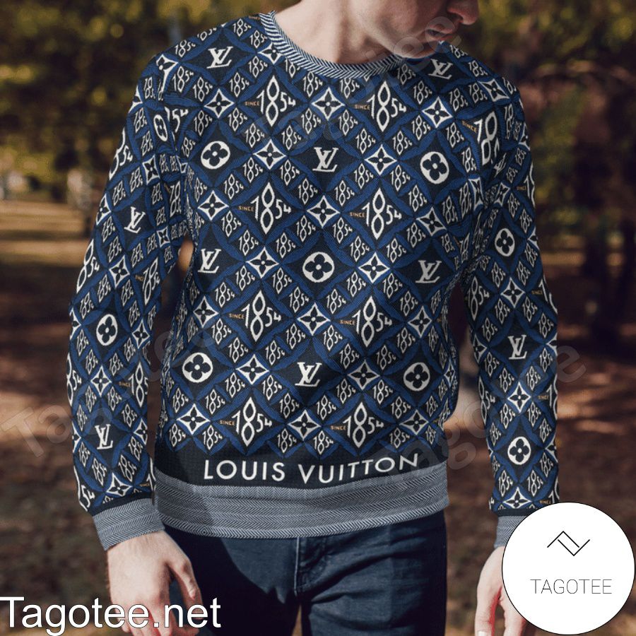 Louis Vuitton Since 1854 Monogram Blue Sweater a