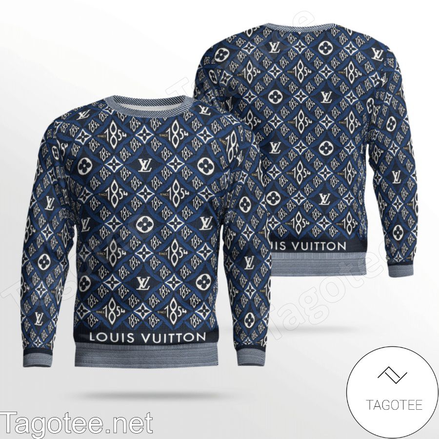 Louis Vuitton Since 1854 Monogram Blue Sweater