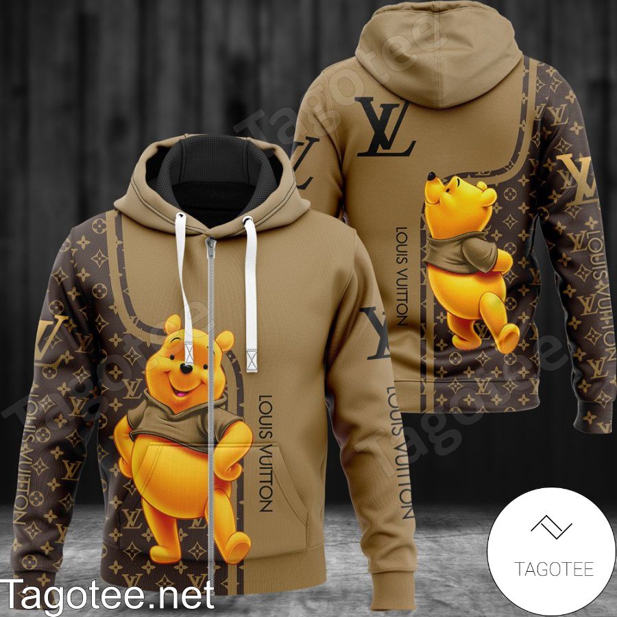 Louis Vuitton Winnie The Pooh Monogram Mix Brown Full-Zip Hooded