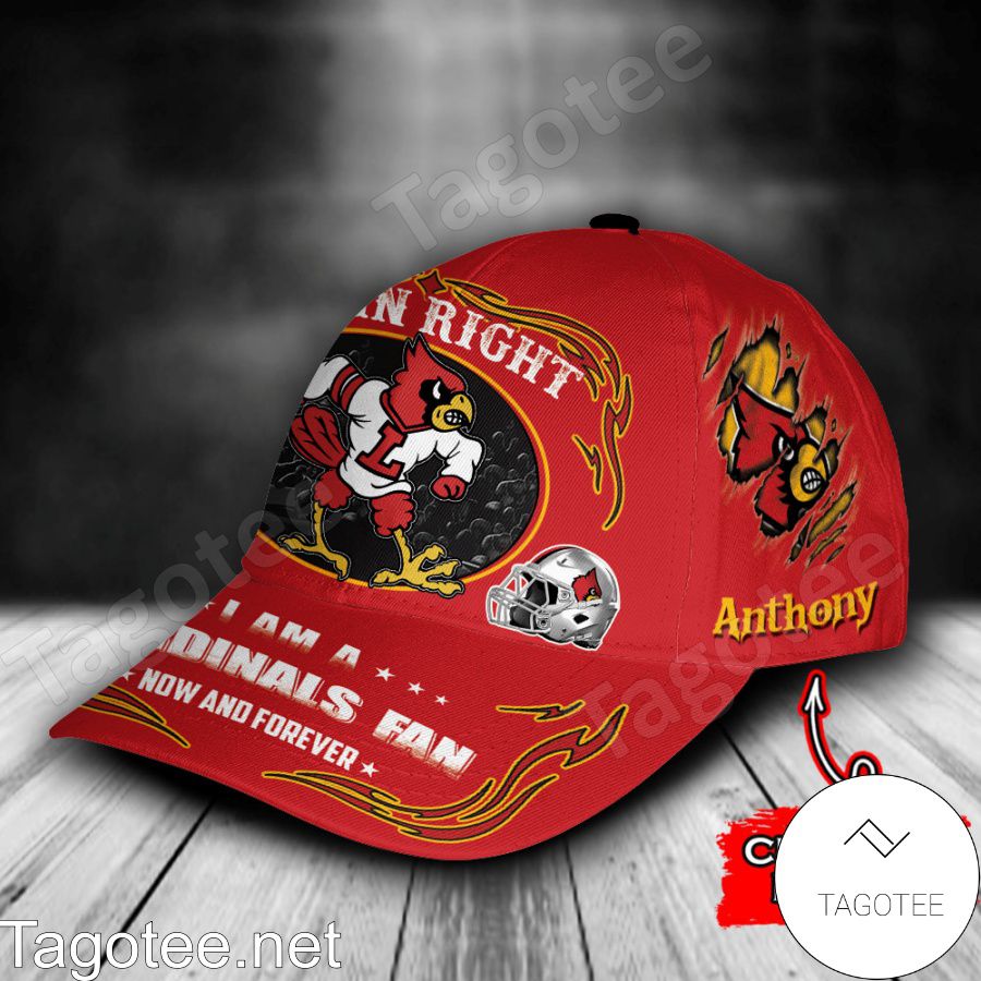 Louisville Cardinals Mascot NCAA Personalized Cap b