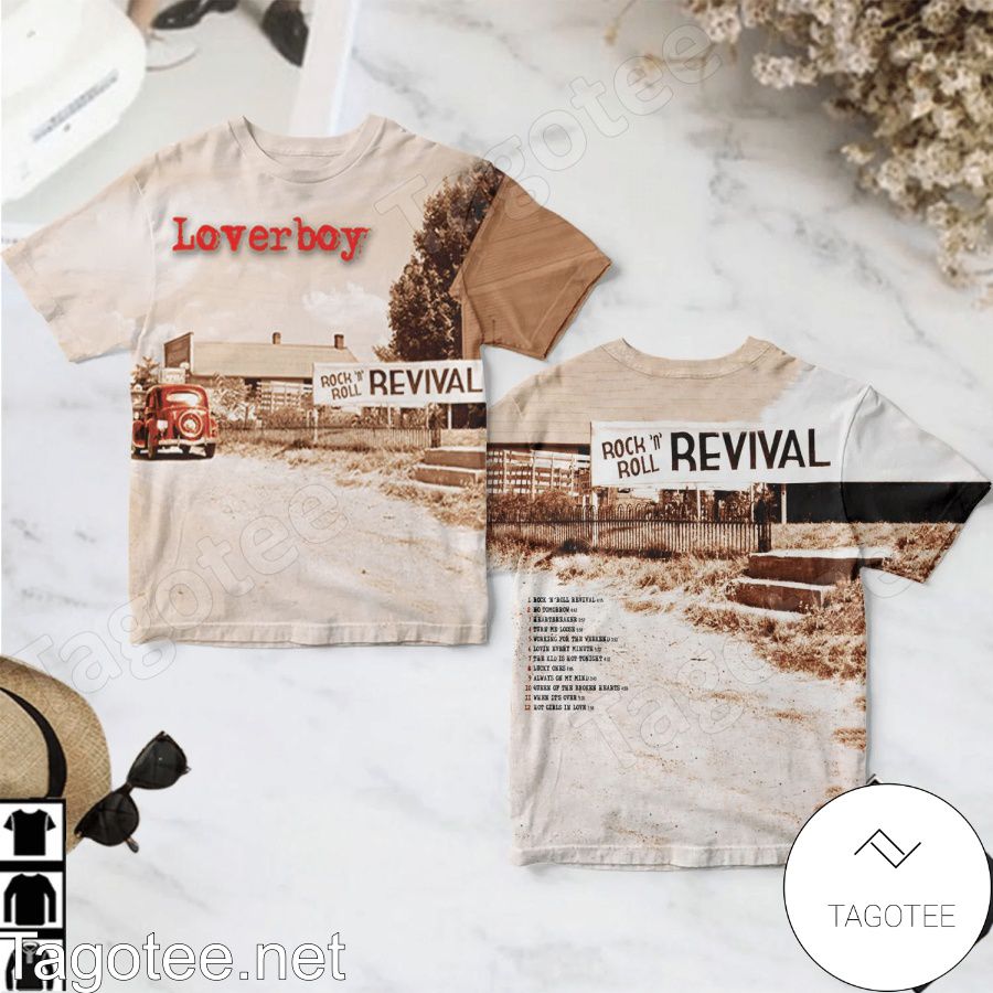 Loverboy Rock 'n' Roll Revival Album Cover Shirt
