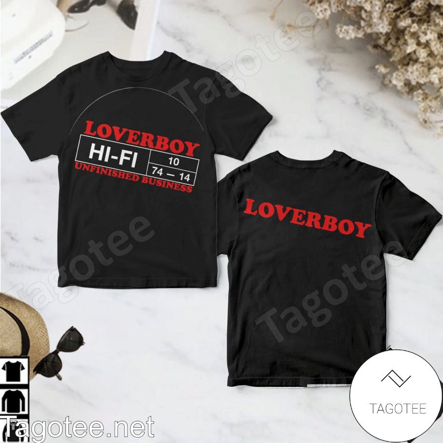 Loverboy Unfinished Business Album Cover Shirt