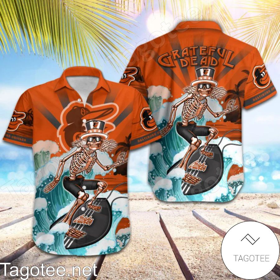 MLB Baltimore Orioles Grateful Dead Hawaiian Shirt