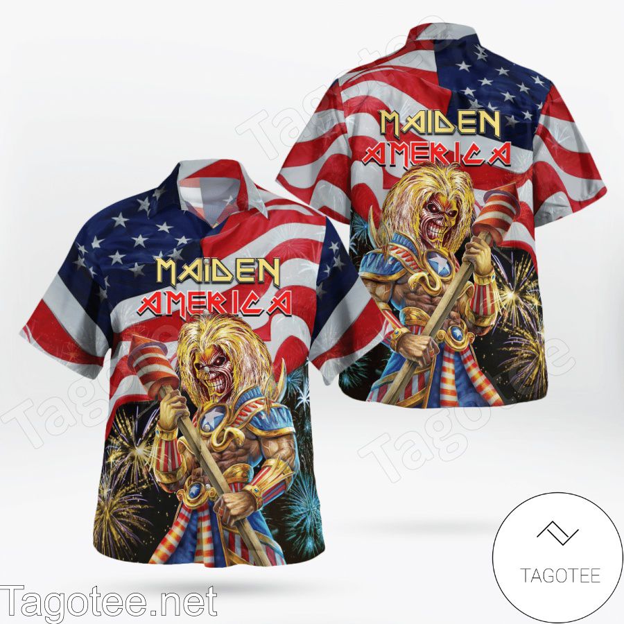 Maiden America Eddie Hawaiian Shirt