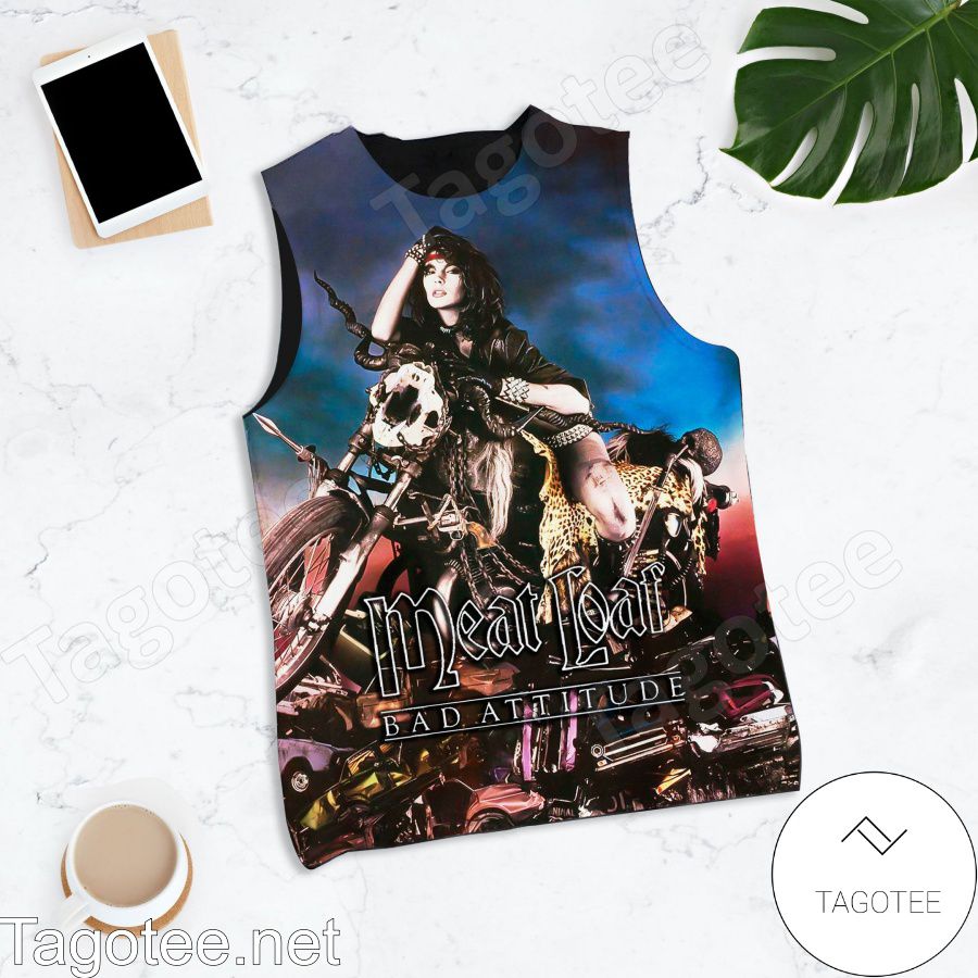 Meat Loaf Bad Attitude Album Cover Tank Top
