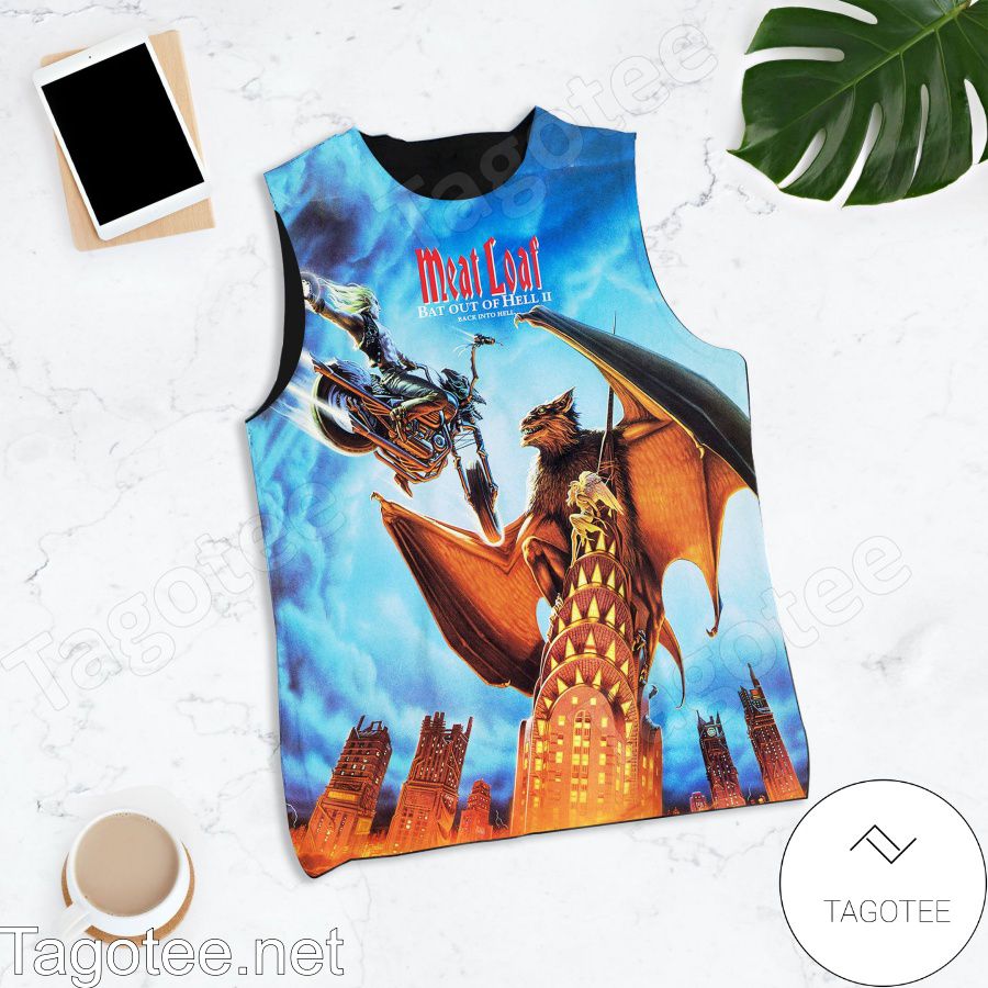Meat Loaf Bat Out Of Hell II Back Into Hell Album Cover Tank Top