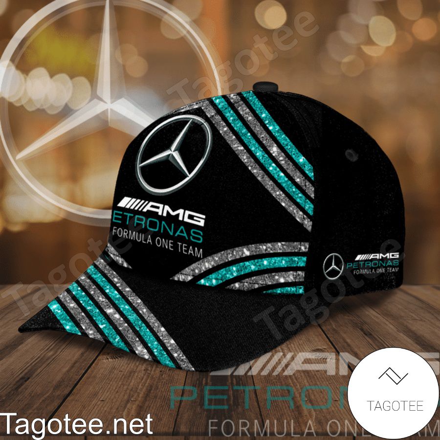 Mercedes Amg Petronas Formula One Team Glitter Stripes Cap b