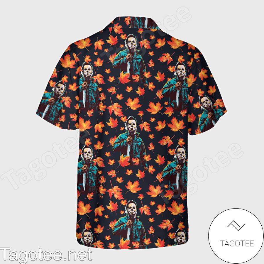 Michael Myers Autumn Leaves Hawaiian Shirt a