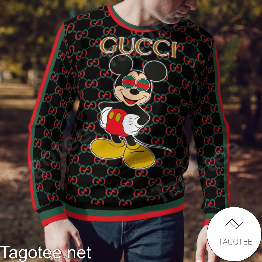 Mickey Mouse Gucci Black Sweater a