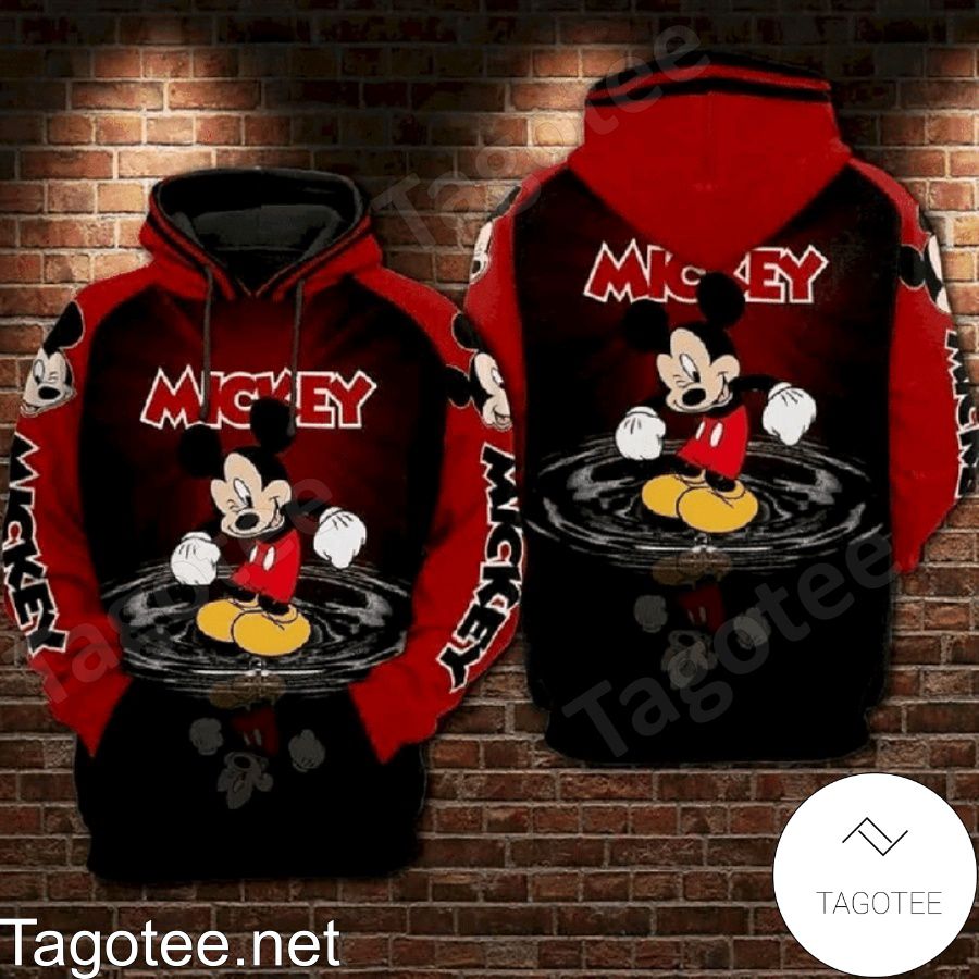 Mickey Mouse Water Mirror Reflection Hoodie