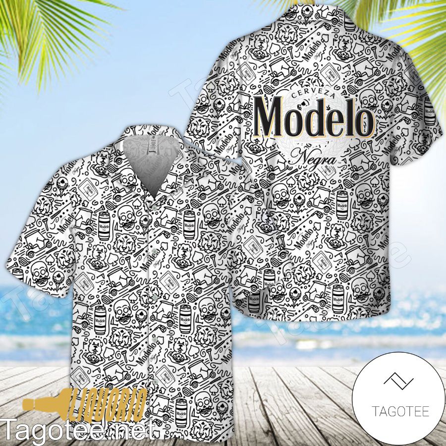 Modelo Doodle Art Hawaiian Shirt