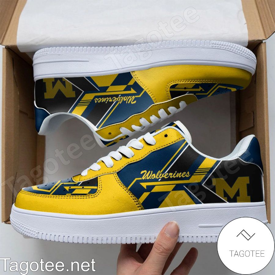 NCAA Michigan Wolverines Air Force Shoes
