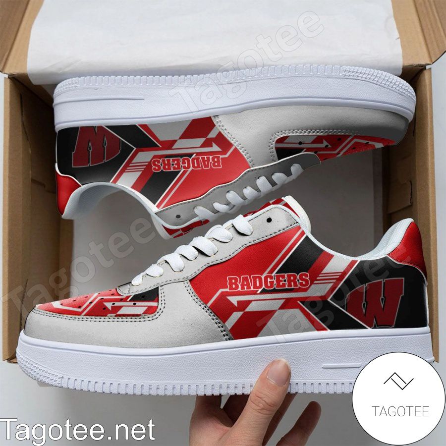 NCAA Wisconsin Badgers Air Force Shoes