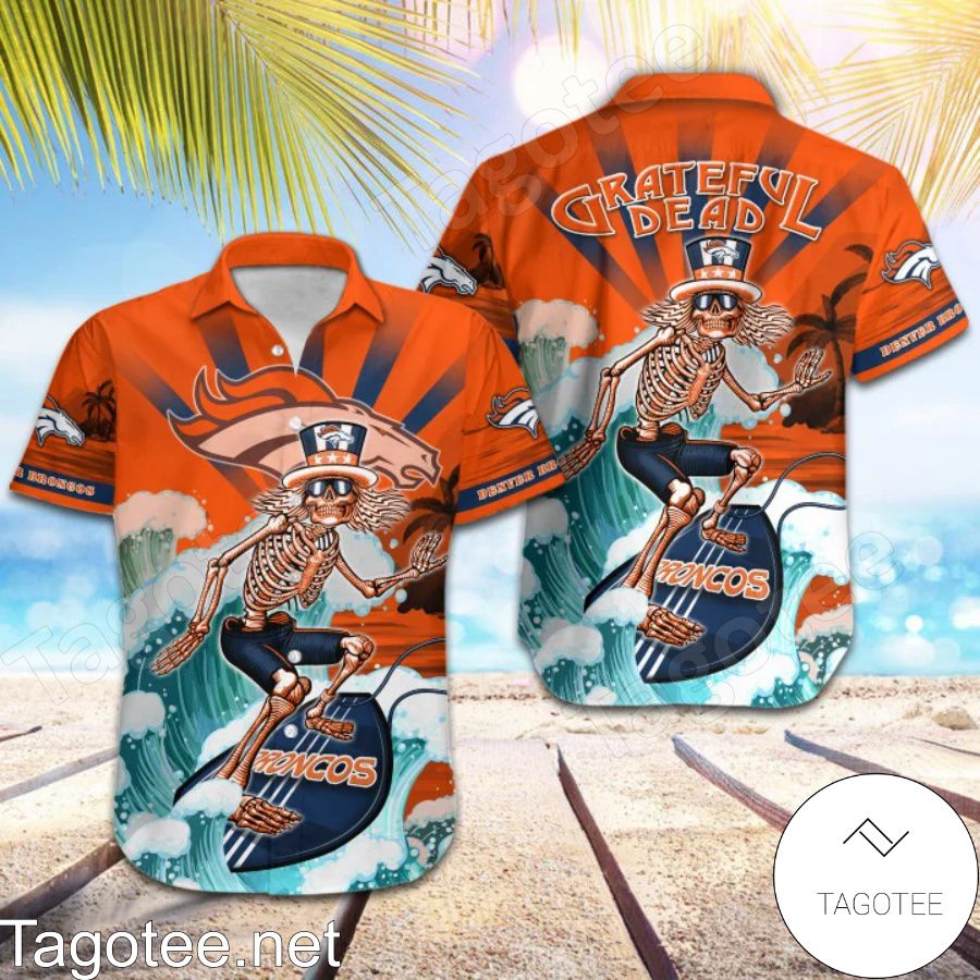 NFL Denver Broncos Grateful Dead Hawaiian Shirt