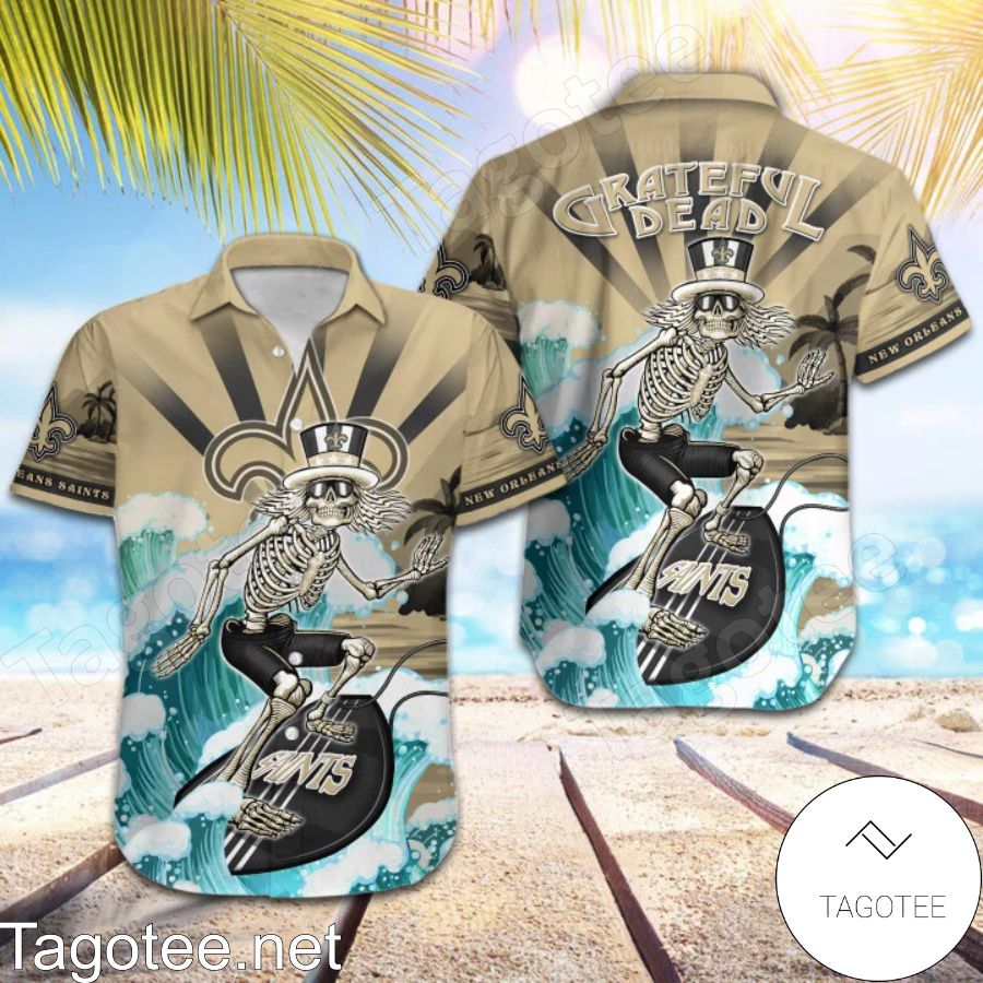 NFL New Orleans Saints Grateful Dead Hawaiian Shirt